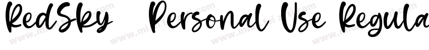 RedSky   Personal Use Regular字体转换